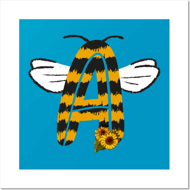 Bee Letter - A Wall Art by Fusti